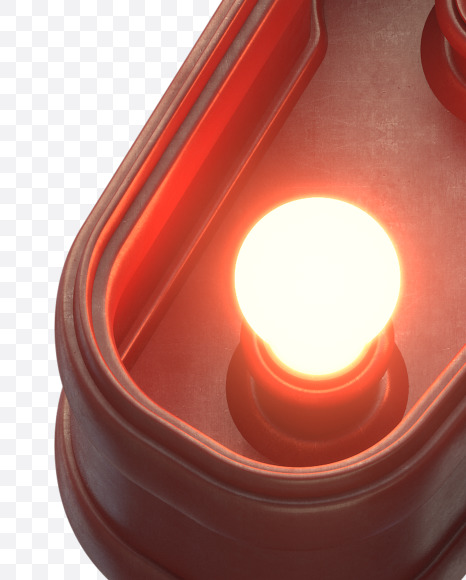 r lowercase from Hot Light Font on Yellow Images Creative Fonts - S30505