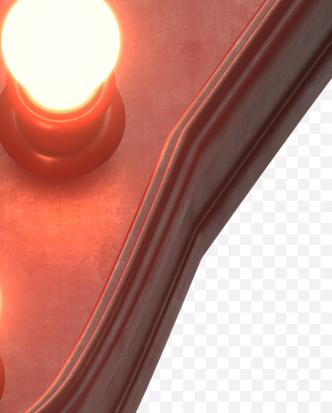 n lowercase from Hot Light Font on Yellow Images Creative Fonts - S30497