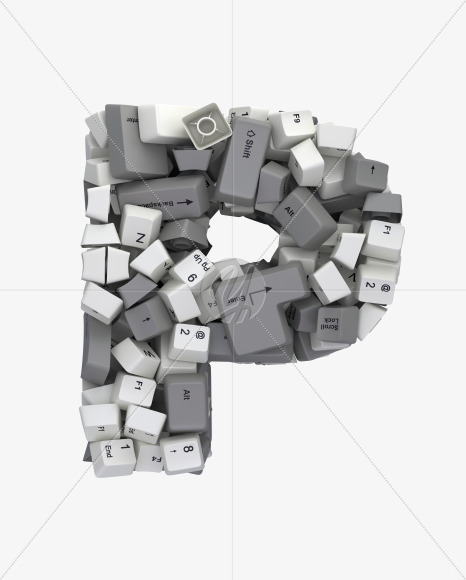 P white keyboard