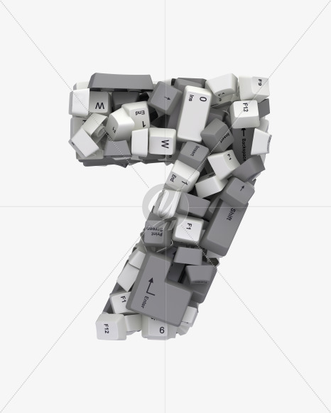 7 white keyboard