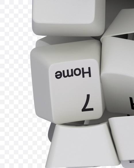 4 white keyboard from Keyboard Button Font on Yellow Images Creative Fonts - S30655