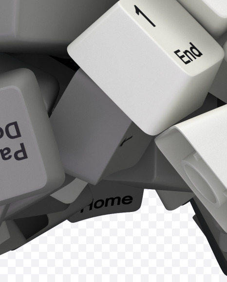 G white keyboard from Keyboard Button Font on Yellow Images Creative Fonts - S30632