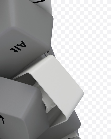 A white keyboard from Keyboard Button Font on Yellow Images Creative Fonts - S30626