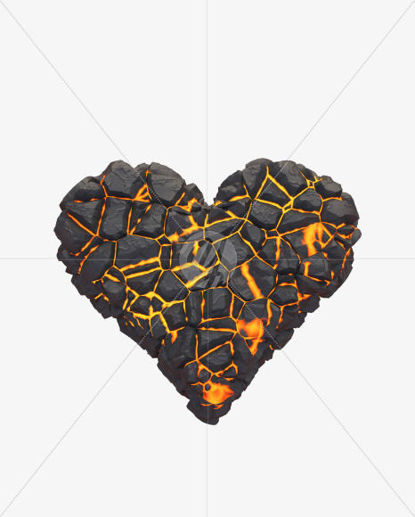 heart from Lava Font on Yellow Images Creative Fonts - S30775