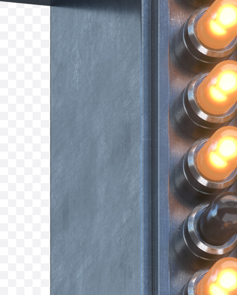 4 from LED Signal Font on Yellow Images Creative Fonts - S30806