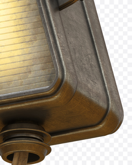 Letter A from Light Metal Board Font on Yellow Images Creative Fonts - S30864