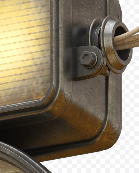 5 from Light Metal Board Font on Yellow Images Creative Fonts - S30894