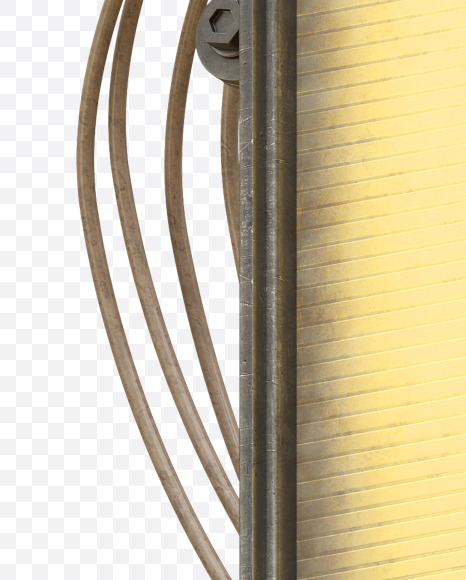 ! from Light Metal Board Font on Yellow Images Creative Fonts - S30900