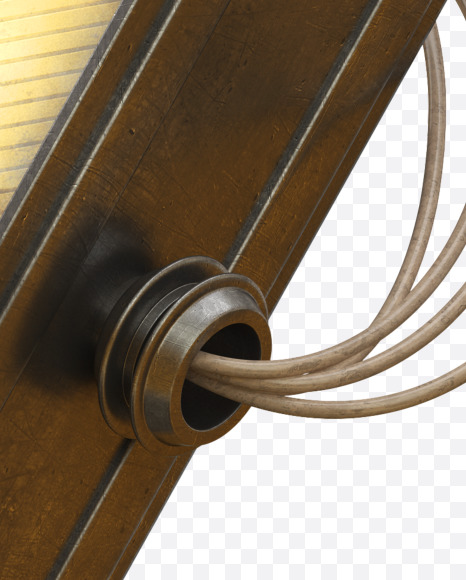 Letter K from Light Metal Board Font on Yellow Images Creative Fonts - S30874