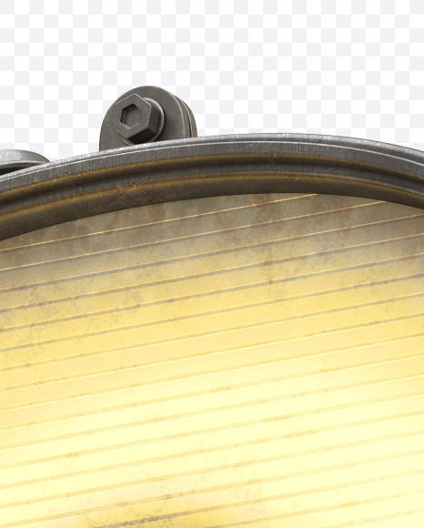 8 from Light Metal Board Font on Yellow Images Creative Fonts - S30897