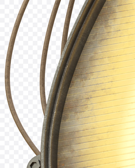 6 from Light Metal Board Font on Yellow Images Creative Fonts - S30895