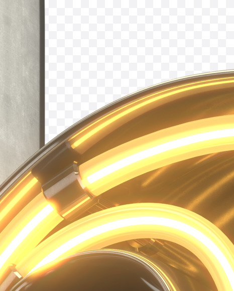 h lowercase from Metal Retro Neon Font on Yellow Images Creative Fonts - S30921