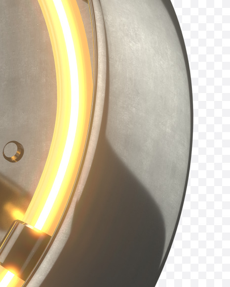 $ from Metal Retro Neon Font on Yellow Images Creative Fonts - S30968