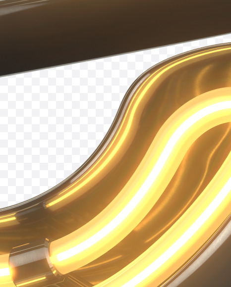 e lowercase from Metal Retro Neon Font on Yellow Images Creative Fonts - S30915