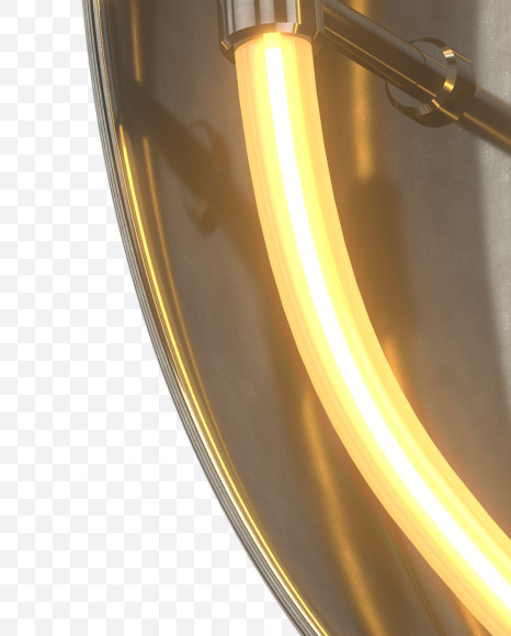 0 from Metal Retro Neon Font on Yellow Images Creative Fonts - S30967