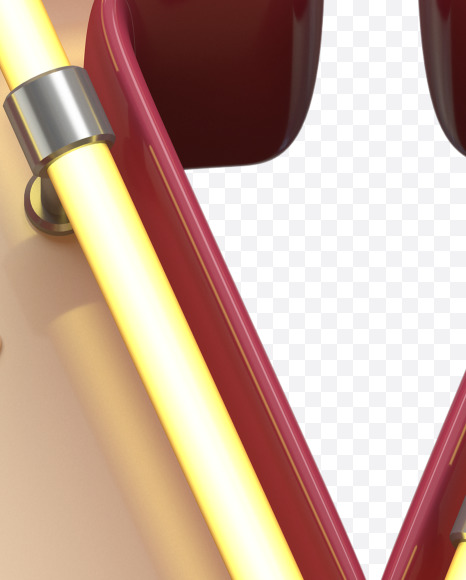 Y lowercase from Neon Font on Yellow Images Creative Fonts - S31180