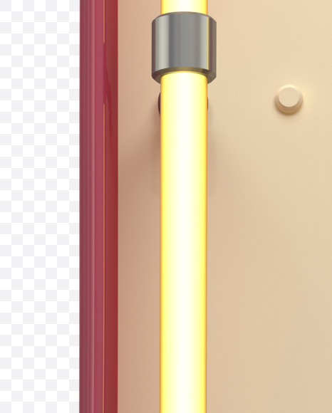 1 from Neon Font on Yellow Images Creative Fonts - S31183