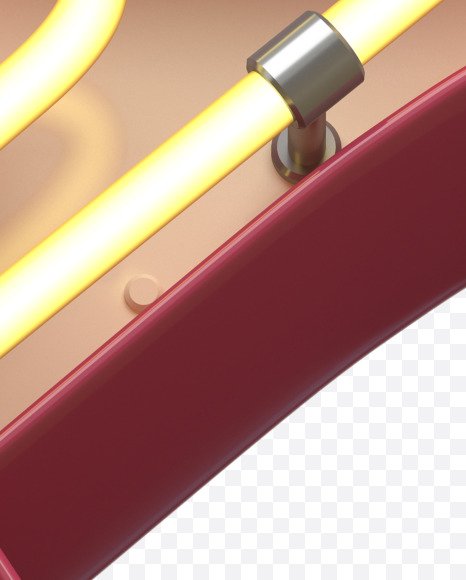 K uppercase from Neon Font on Yellow Images Creative Fonts - S31151