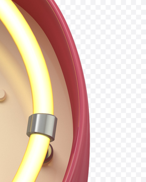 heart from Neon Font on Yellow Images Creative Fonts - S31197