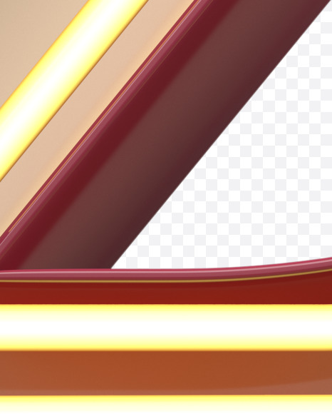 Z uppercase from Neon Font on Yellow Images Creative Fonts - S31181