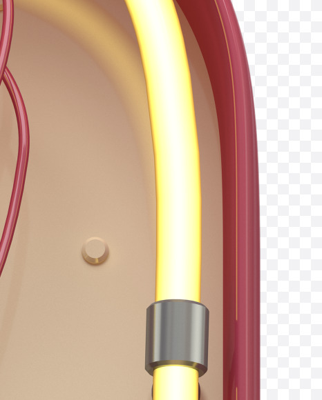 a lowercase from Neon Font on Yellow Images Creative Fonts - S31132