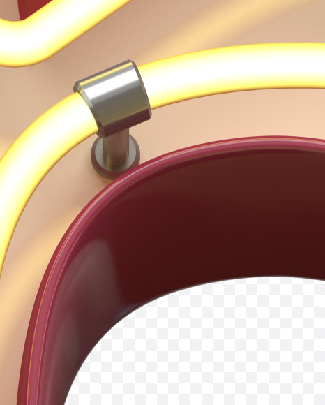 7 from Neon Font on Yellow Images Creative Fonts - S31189