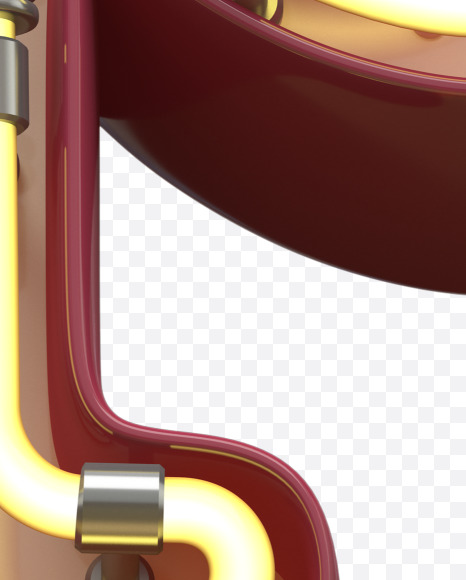 p lowercase from Neon Font on Yellow Images Creative Fonts - S31162