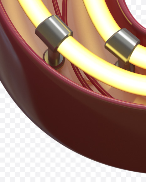 % from Neon Font on Yellow Images Creative Fonts - S31199