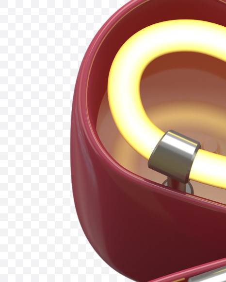 star from Neon Font on Yellow Images Creative Fonts - S31194