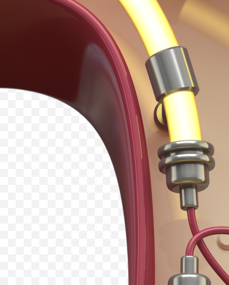 o lowercase from Neon Font on Yellow Images Creative Fonts - S31160