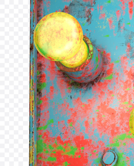 5 from Paint Light Font on Yellow Images Creative Fonts - S31345