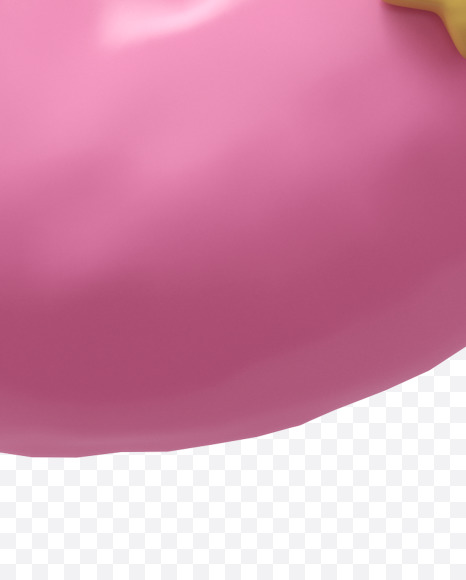 r lowercase from Pink Cream Font on Yellow Images Creative Fonts - S31460