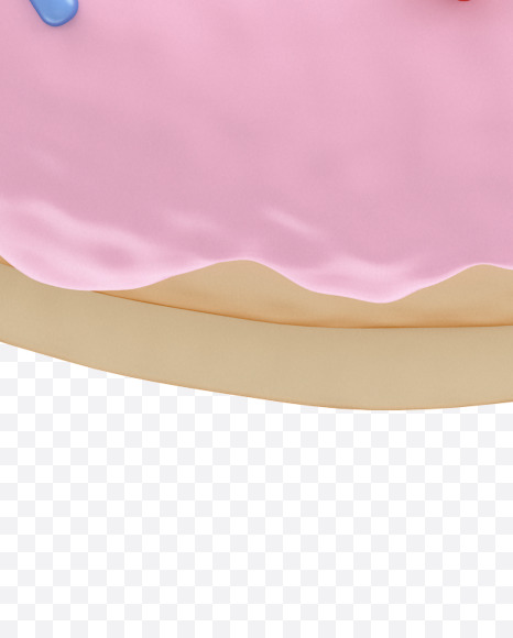 5 from Pink Donut Font on Yellow Images Creative Fonts - S31526