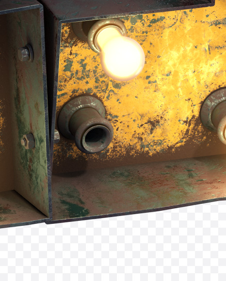 2 from Post-apocalypse Font on Yellow Images Creative Fonts - S31564