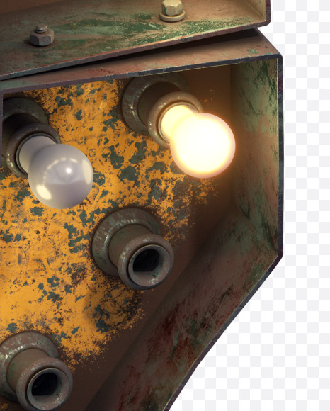 Letter S from Post-apocalypse Font on Yellow Images Creative Fonts - S31555