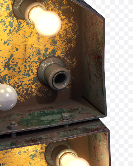 8 from Post-apocalypse Font on Yellow Images Creative Fonts - S31570