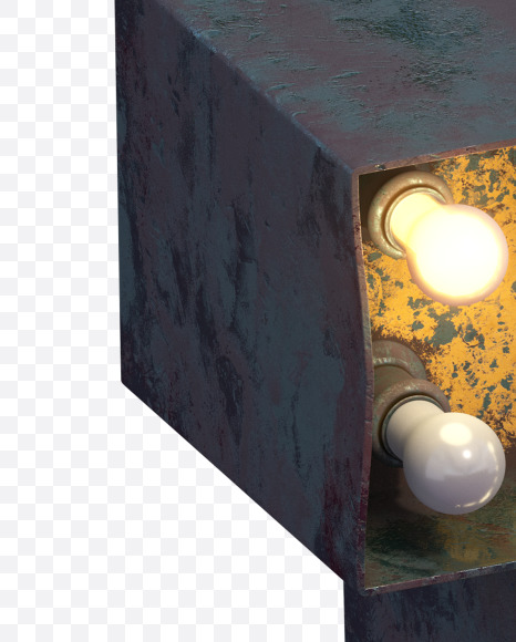 Letter K from Post-apocalypse Font on Yellow Images Creative Fonts - S31547