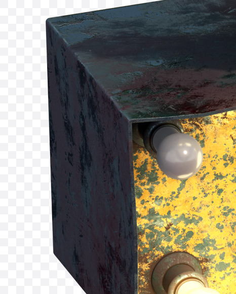 5 from Post-apocalypse Font on Yellow Images Creative Fonts - S31567