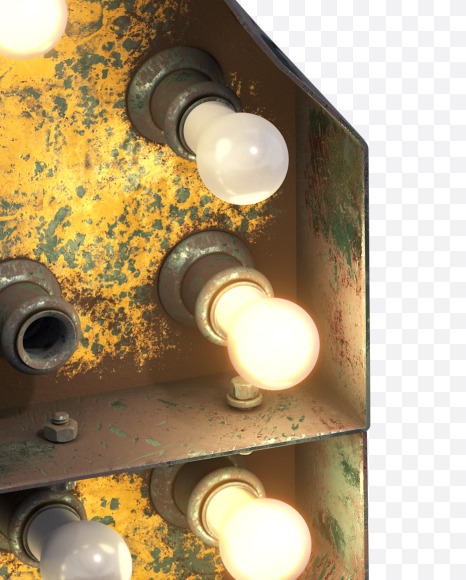 Letter B from Post-apocalypse Font on Yellow Images Creative Fonts - S31538