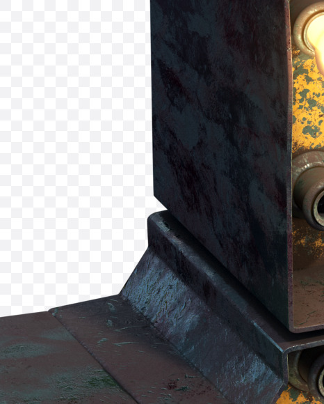 0 from Post-apocalypse Font on Yellow Images Creative Fonts - S31572