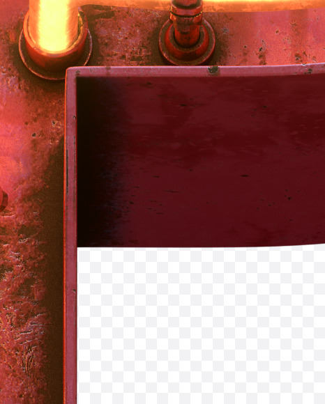 Letter P from Red Neon Font on Yellow Images Creative Fonts - S31676