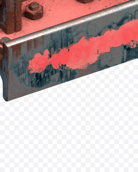 ! from Red Steel Beams Font on Yellow Images Creative Fonts - S31739