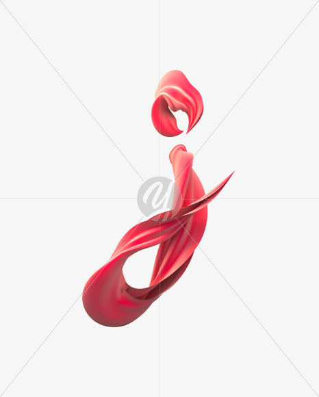 j lowercase from Silk Ribbon Font on Yellow Images Creative Fonts - S31948