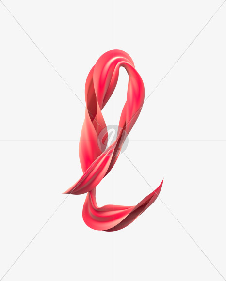 l lowercase from Silk Ribbon Font on Yellow Images Creative Fonts - S31952