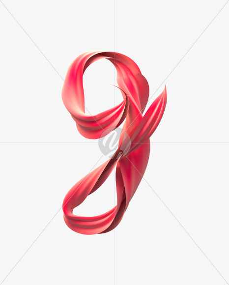 g lowercase from Silk Ribbon Font on Yellow Images Creative Fonts - S31942