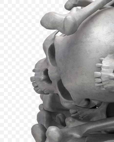 2 skull from Skull Fon on Yellow Images Creative Fonts - S32024