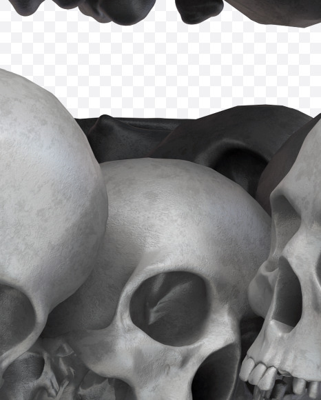 G skull from Skull Fon on Yellow Images Creative Fonts - S32003