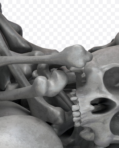 U skull from Skull Fon on Yellow Images Creative Fonts - S32017