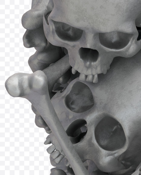 0 skull from Skull Fon on Yellow Images Creative Fonts - S32032