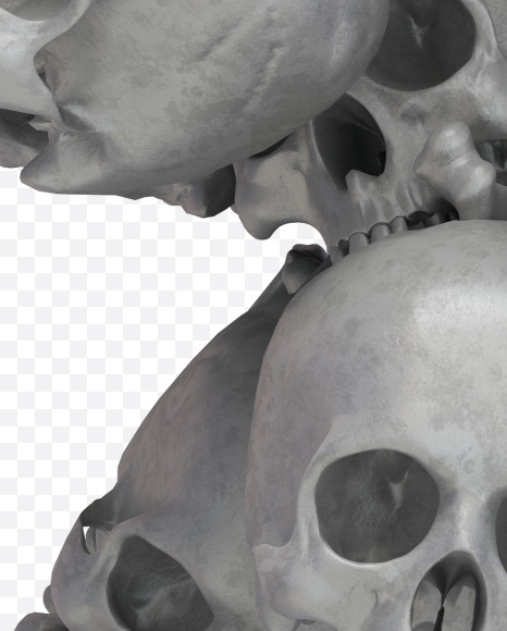 9 skull from Skull Fon on Yellow Images Creative Fonts - S32031